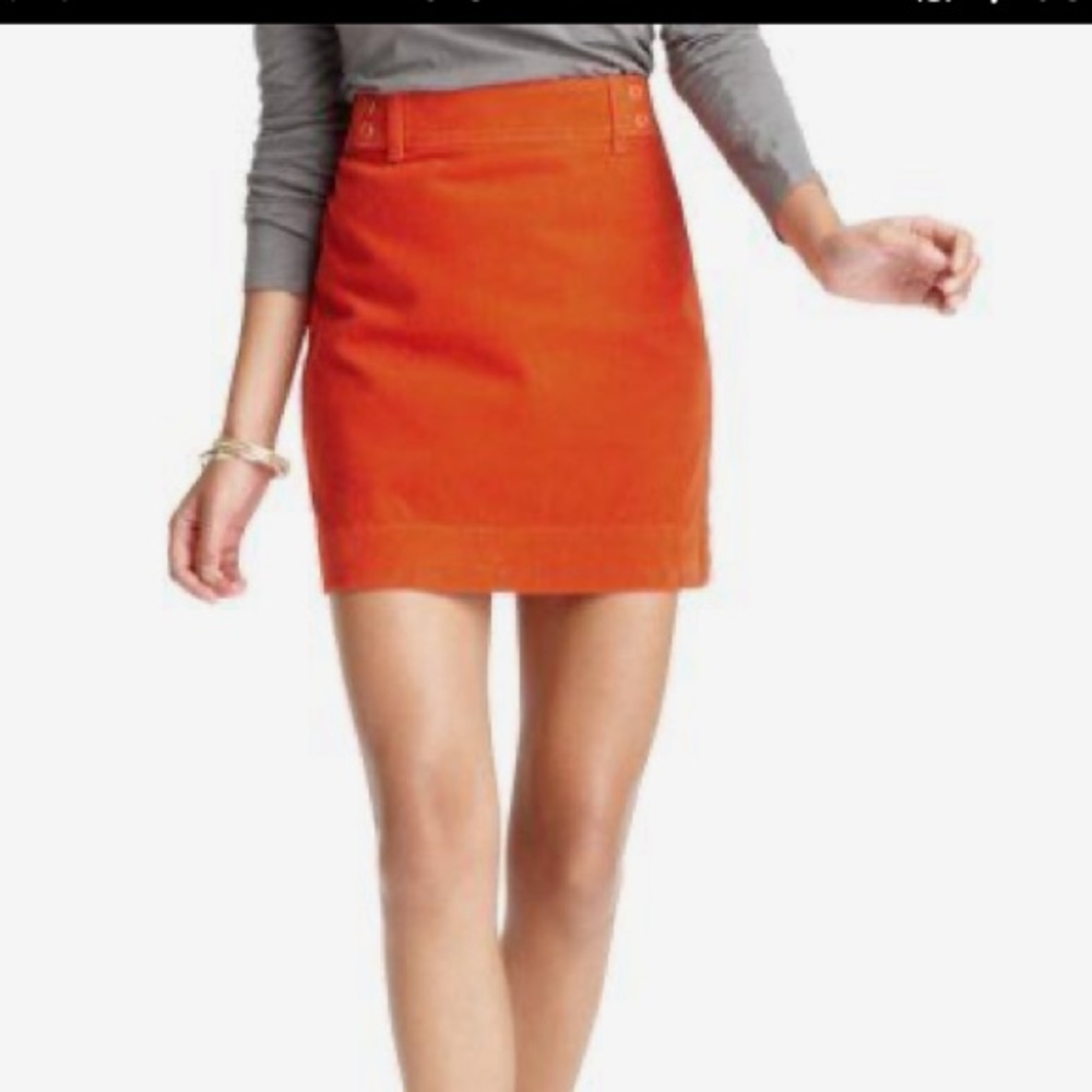 LOFT WIDE WALE CORDUROY MINI SKIRT